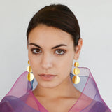 Betty Carre Angelina Three Tier Drop Earrings On