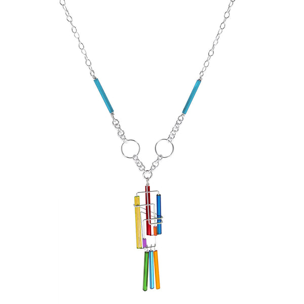 Barbie Levy Colorful Triple Drop Necklace