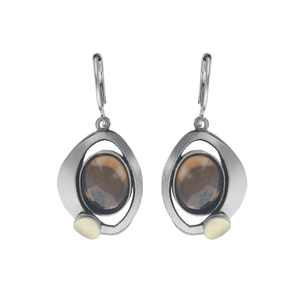 Christophe Poly Amber Harvest Moon Earrings