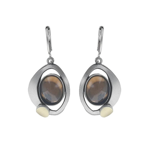 Christophe Poly Amber Harvest Moon Earrings