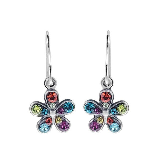 Firefly Crystal Flower Earrings