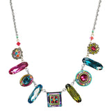 Firefly Mosaic Colorful Shapes Necklace