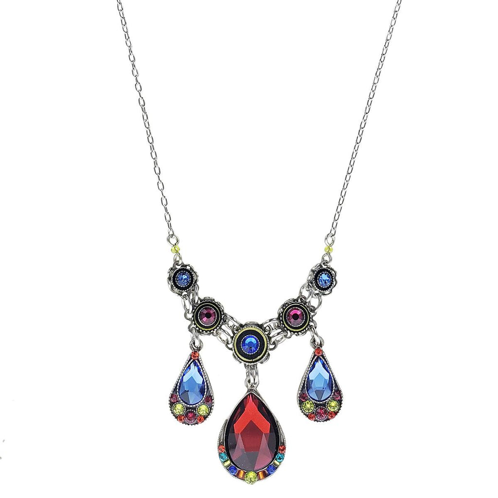 Firefly Mosaic Triple Radiance Dazzling Drop Necklace