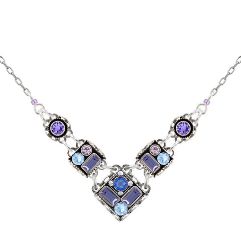 Firefly Mosaics Perfect Architectural Tanzanite Necklace