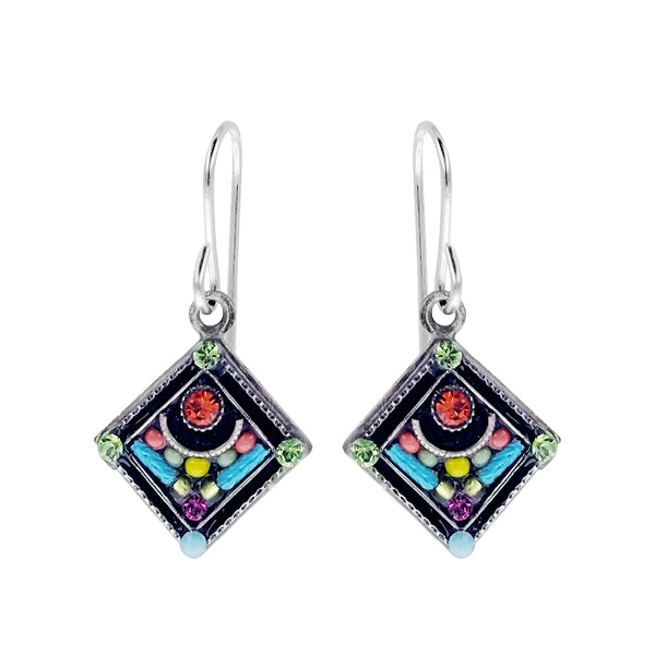 Firefly Mosaics Petite Architectural Diamond Shape Earrings