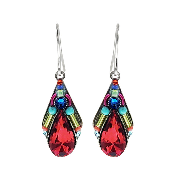 Firefly Red Teardrop Earrings