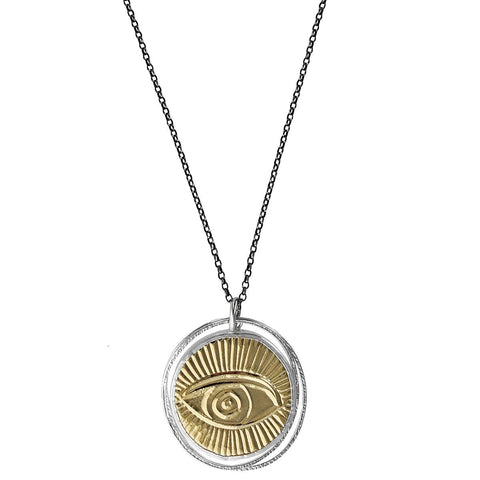 Israeli Kobi Roth Watchful Eye Protection Necklace