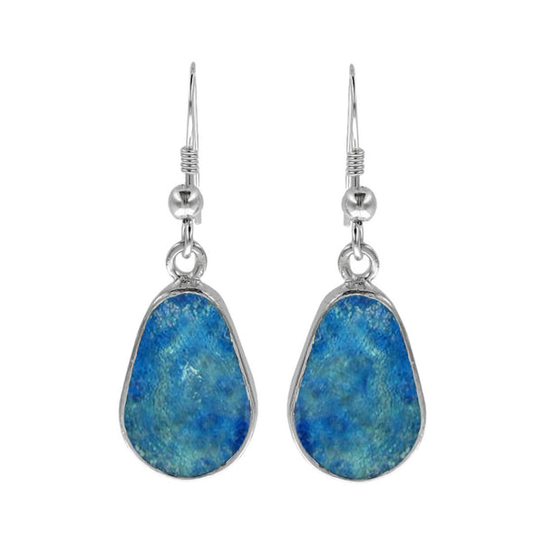 Israeli Roman Glass dewdrop earrings