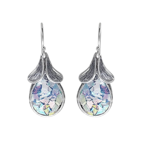 Israeli Roman Glass Pears Of The Desert Earrings