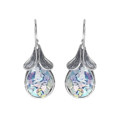 Israeli Roman Glass Pears Of The Desert Earrings