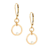 J and I Petite Gilded Sparkle Hoop Earrings