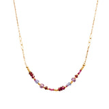 J & I Ruby Radiance Gemstone Necklace