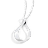 Love You Always Mobius Ribbon Pendant Necklace Other Side