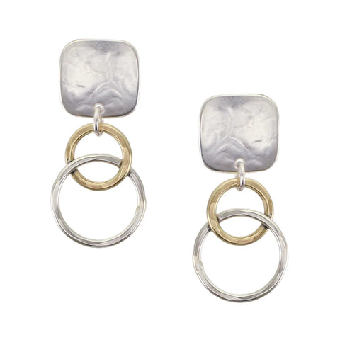 Marjorie Baer Linked Hoops Clip Earrings