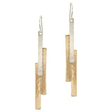 Marjorie Baer Long Layered Deco Earrings