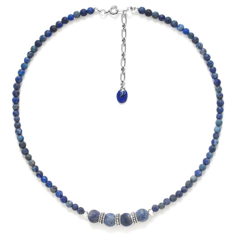 Ori Tao Bijoux Flowing Blue Lapis Necklace