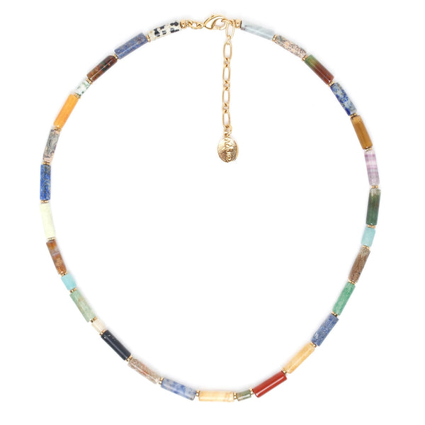 Ori Tao Bijoux Gemstone Pipeline Necklace