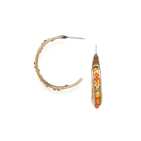 Ori Tao Bijoux Seville Agate Hoop Post Earrings