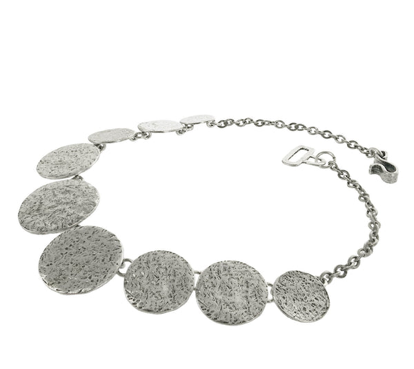 Cyclope Zen Textured Disc Necklace – Sheva