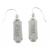  Designs Oval Hope Dream Back Side Of Crystal Earrings