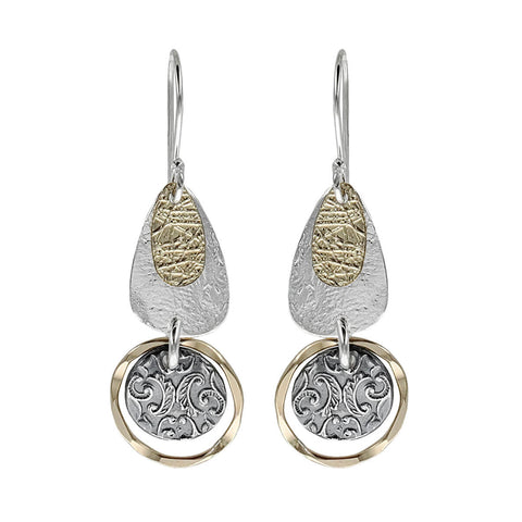 Israeli Joyful Flowing Contrasts Earrings