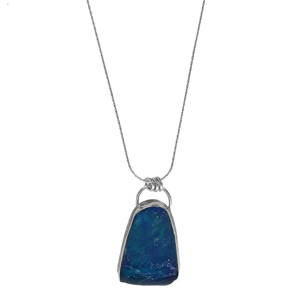 Israeli Roman Glass Arched Window Pendant Necklace