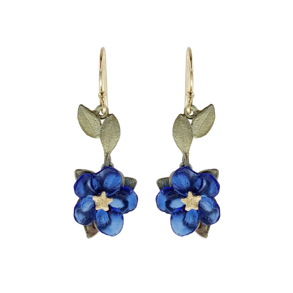 Michael Michaud Blue Violet Drop Earrings