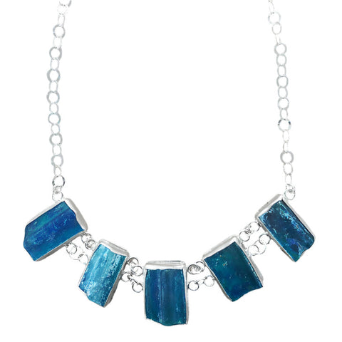 Roman Glass Organic Elements Necklace