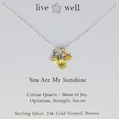 Gratitude Key Pendant - Sterling Silver / 24K Gold Vermeil